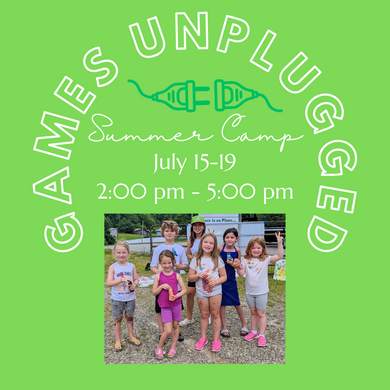July 15-19, 2024 2:00 pm - 5:00 pm, Games Unplugged Summer Art Camp